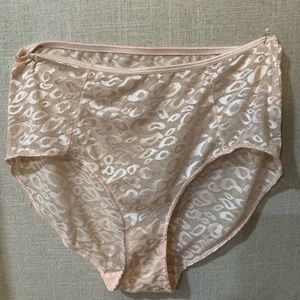 Ruby Ribbon Allure Briefs, size medium pale color